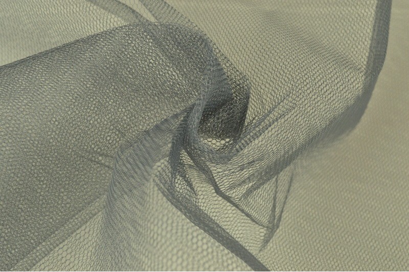 Tulle Rigide gris foncé