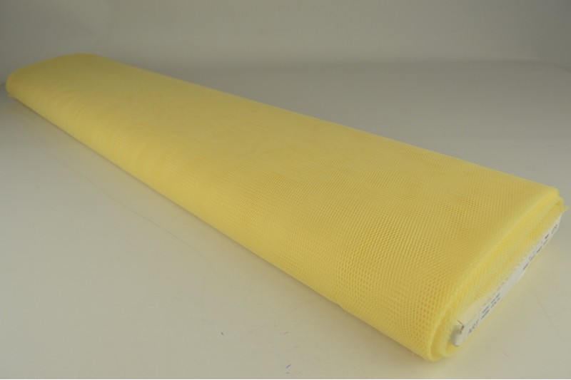 Tulle Rigide jaune clair, rouleau