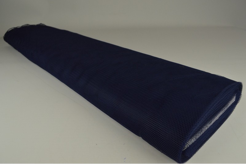 Tulle Rigide navy, rouleau