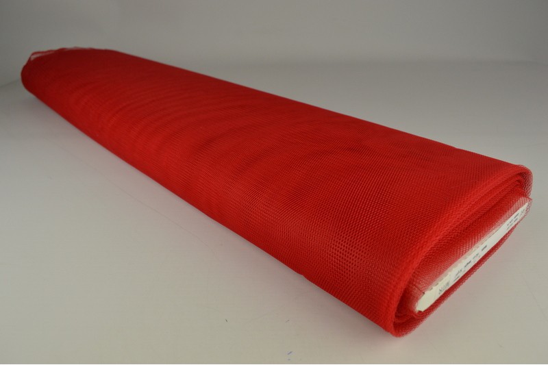 Tulle Rigide rouge, rouleau