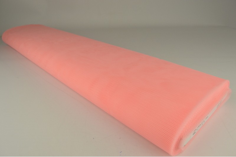 Tulle Rigide saumon, rouleau