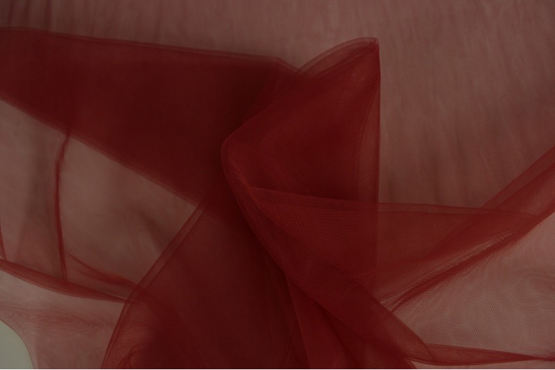 Tulle Souple (tulle de mariée) bordeaux