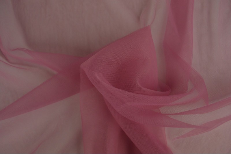 Tulle Souple (tulle de mariée) vieux rose foncé