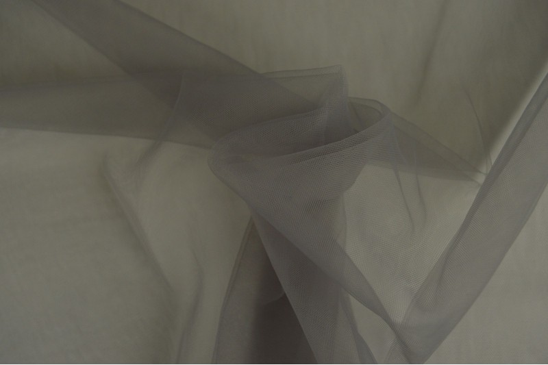 Tulle Souple (tulle de mariée) gris foncé