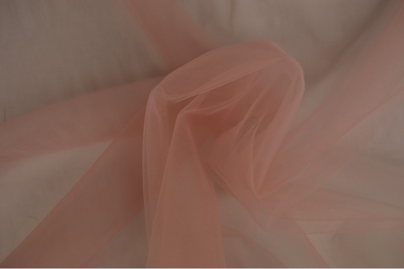 Tulle Souple (tulle de mariée) vieux rose (37)
