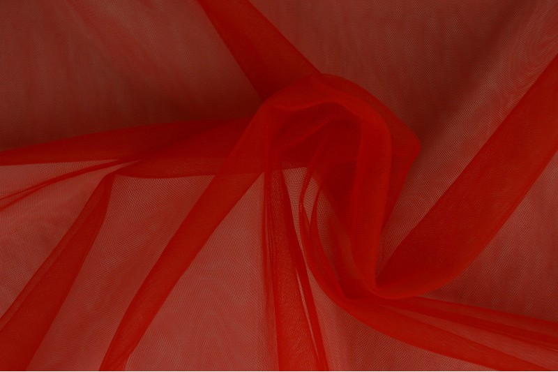 Tulle Souple (tulle de mariée) rouge