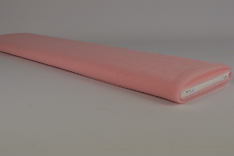 Tulle Souple (tulle de mariée) rose saumon, rouleau