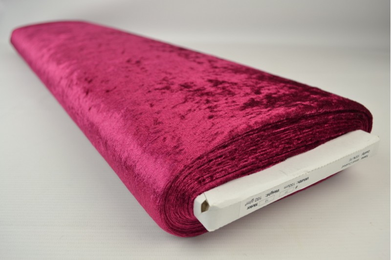 Velours de Panne bordeaux, rouleau