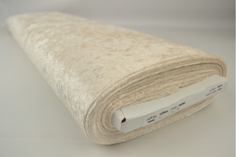 Velours de Panne champagne, rouleau