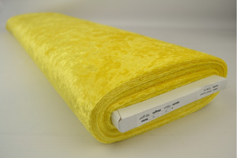 Velours de Panne jaune, rouleau