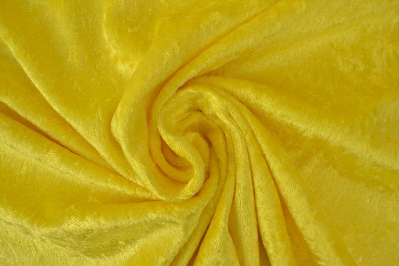 40 mètres velours de panne jaune
