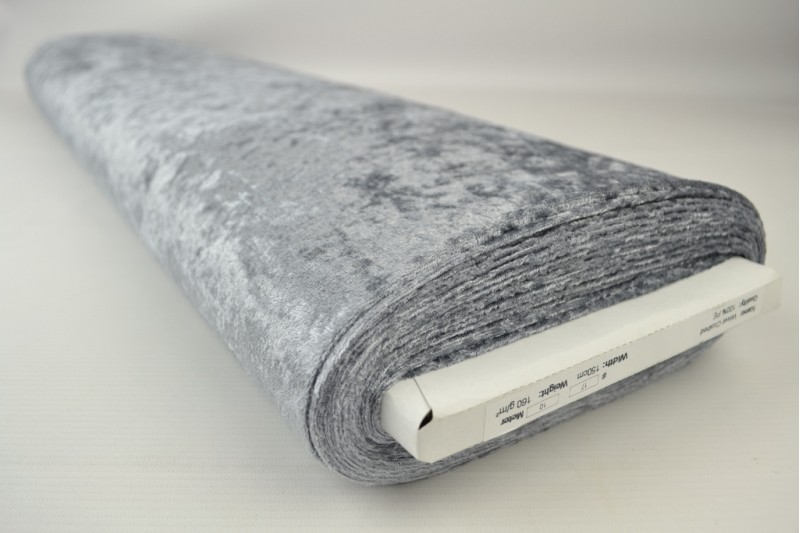 Velours de Panne gris, rouleau