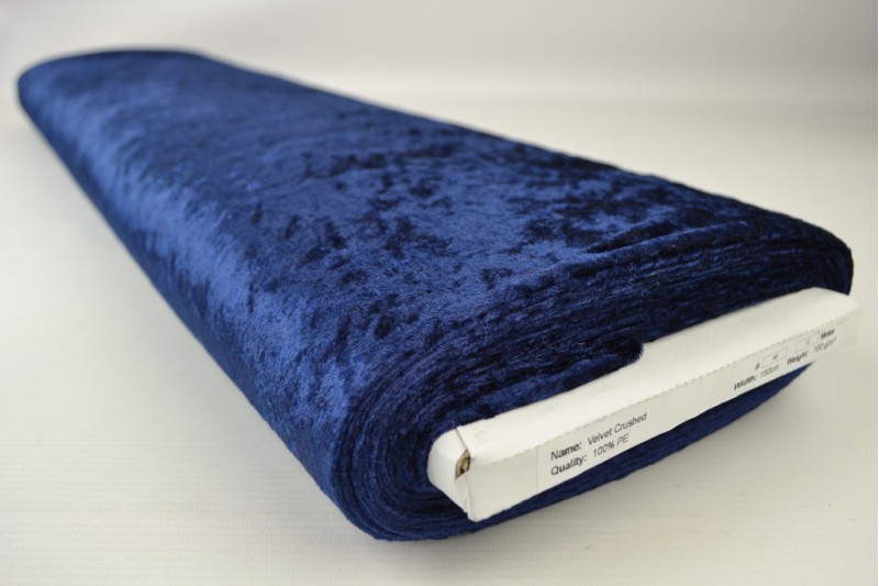 Velours de Panne navy, rouleau