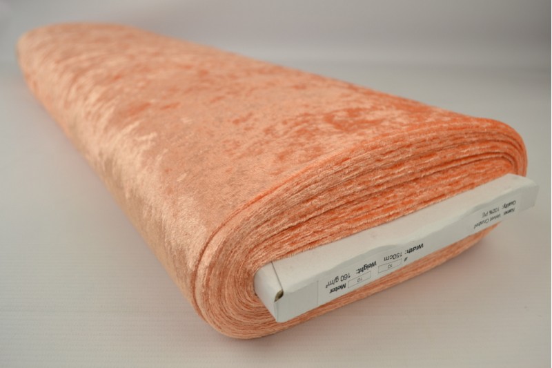 Velours de Panne orange, rouleau