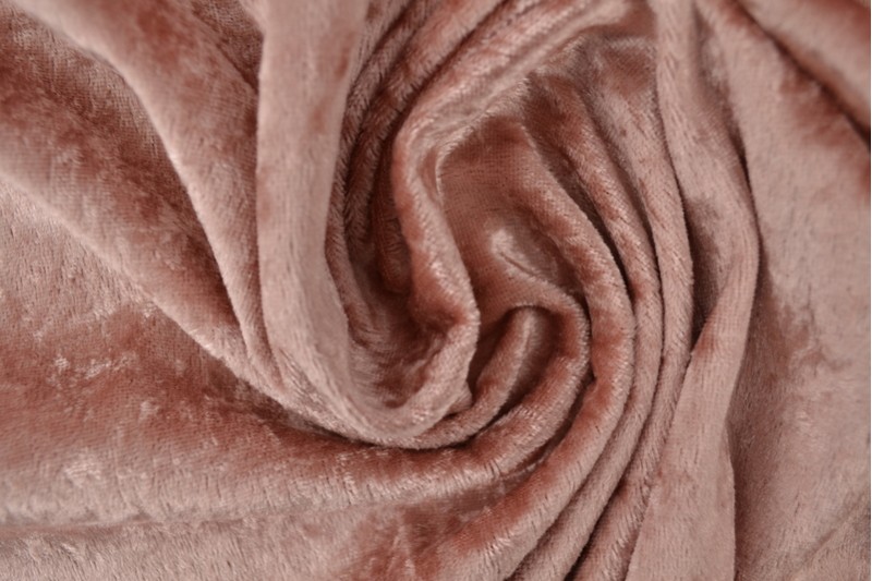 Velours de Panne vieux rose