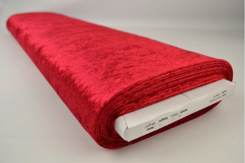 Velours de Panne rouge, rouleau