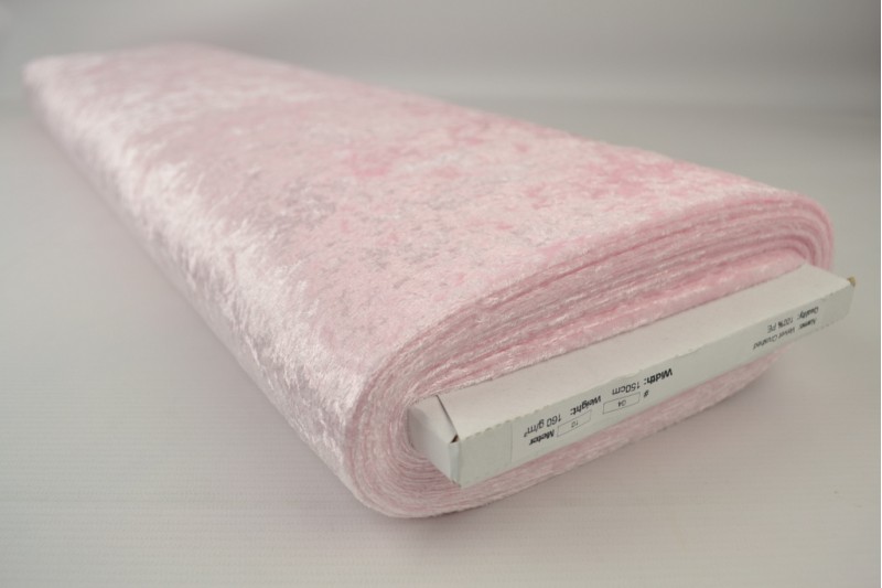 Velours de Panne rose, rouleau