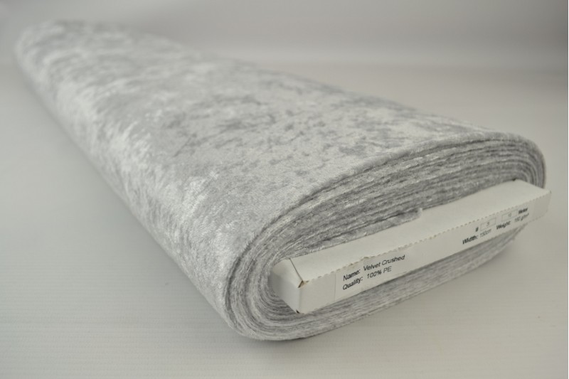 Velours de Panne gris argenté, rouleau