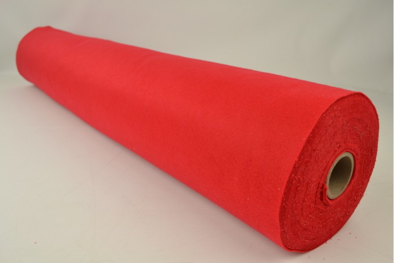 Feutrine 1mm feutrine 1 mm rouge, rouleau