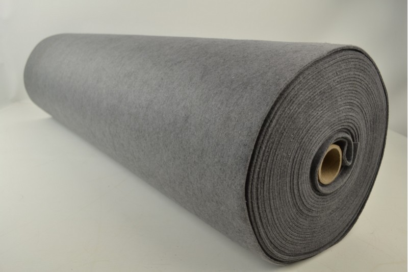 Feutrine 3mm feutrine 3 mm gris foncé mélangé, rouleau