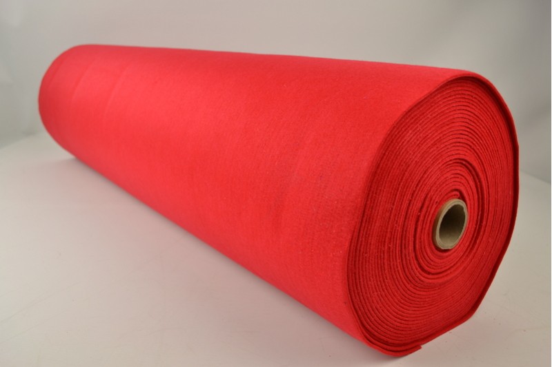 Feutrine 3mm feutrine 3 mm rouge, rouleau