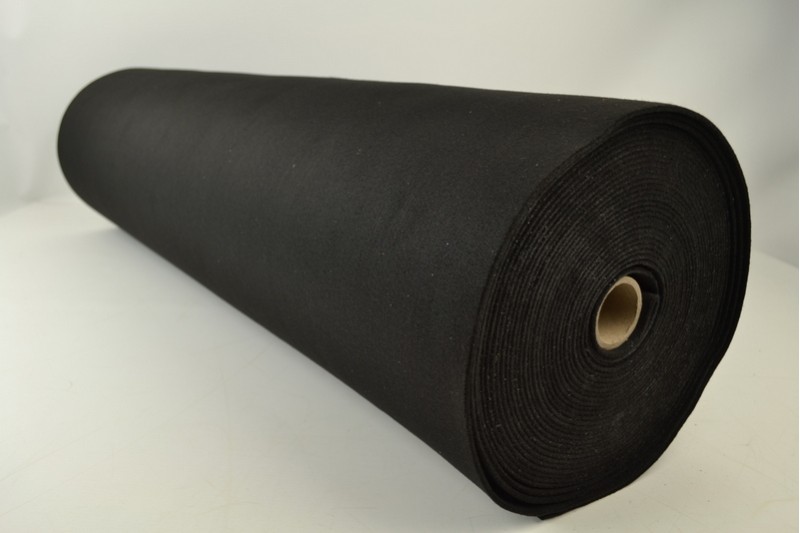 Feutrine 3mm feutrine 3 mm noir, rouleau