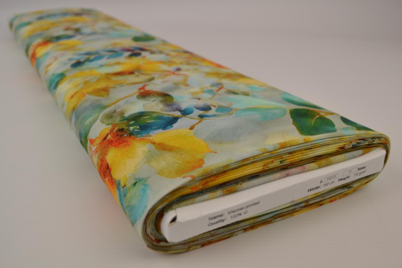 Viscose Imprimée viscose imprimé 2107-01, rouleau
