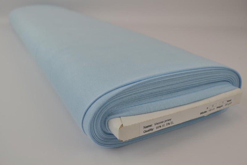 Jersey Viscose bleu bébé, rouleau