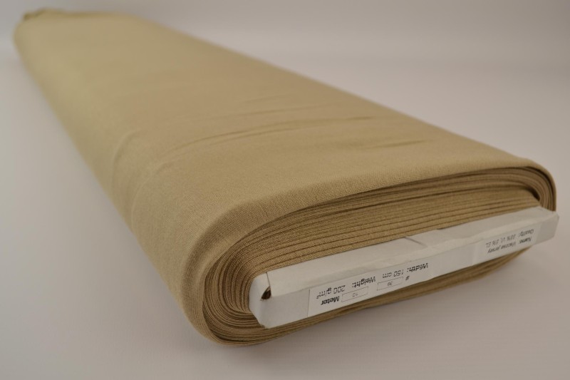 Jersey Viscose beige, rouleau