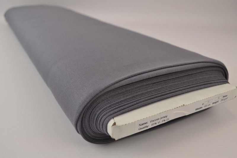 Jersey Viscose gris foncé, rouleau