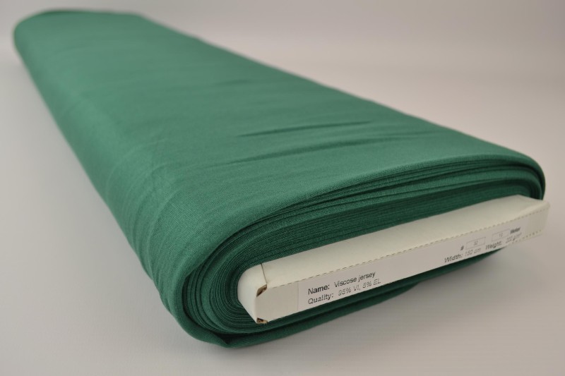 Jersey Viscose vert foncé, rouleau