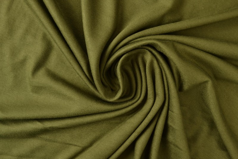 Jersey Viscose vert mousse foncé