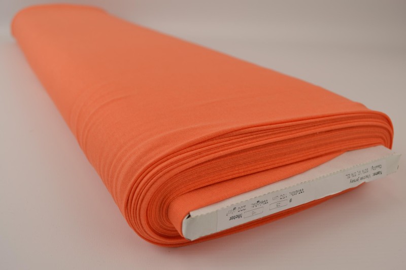 Jersey Viscose orange foncé, rouleau