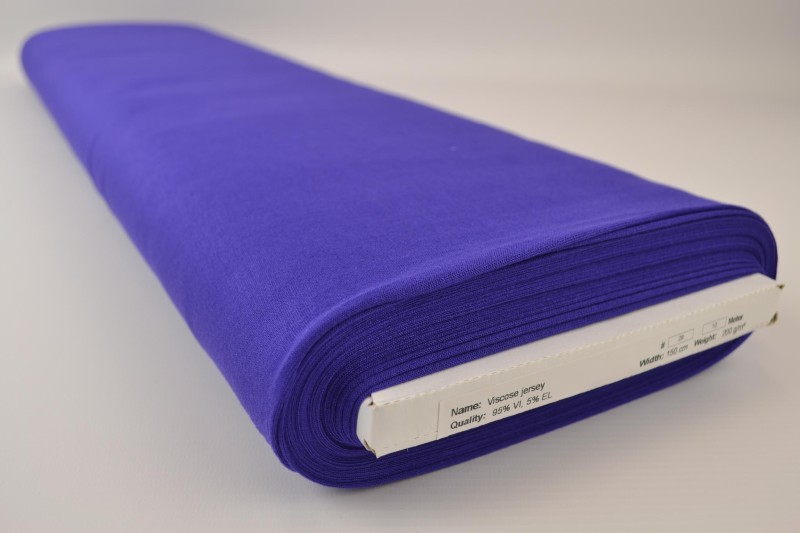 Jersey Viscose bleu foncé, rouleau