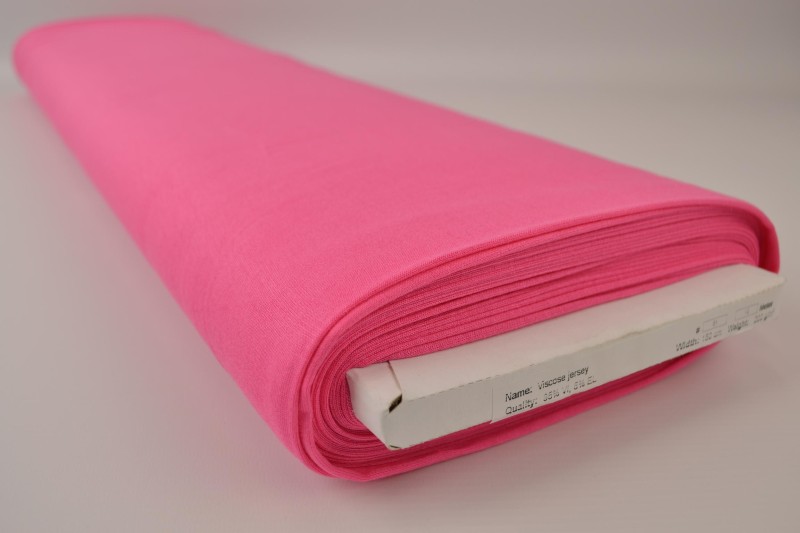 Jersey Viscose fuchsia, rouleau