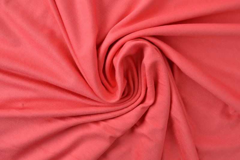 Jersey Viscose rose corail