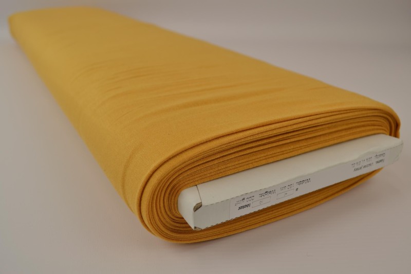 Jersey Viscose jaune ocre, rouleau