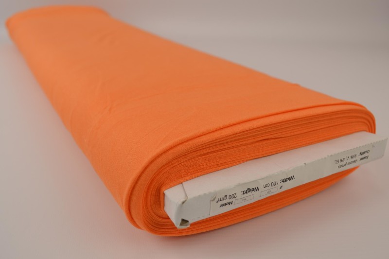 Jersey Viscose orange, rouleau
