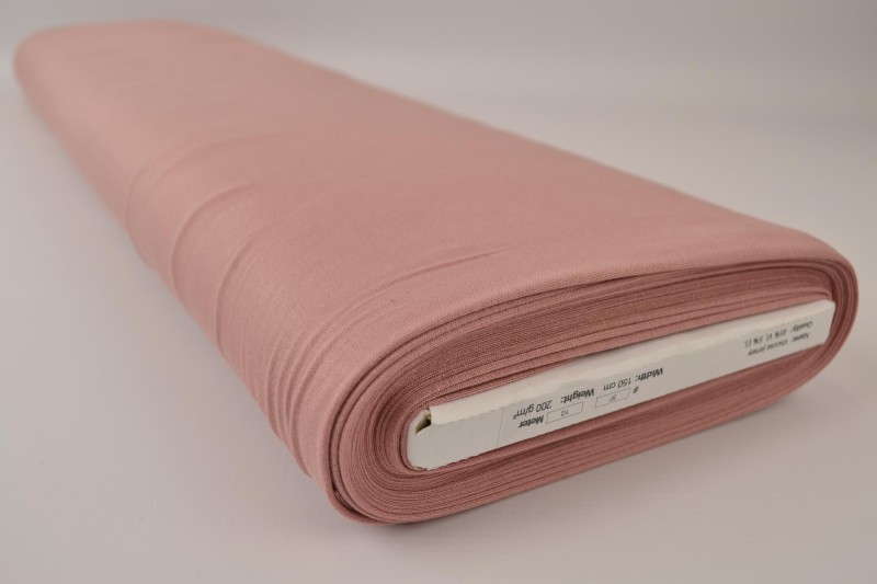 Jersey Viscose vieux rose, rouleau