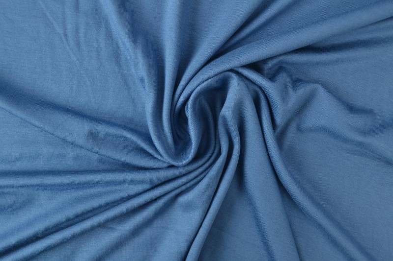 Jersey Viscose bleu acier