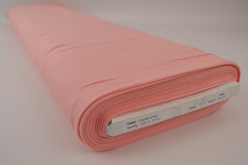 Jersey Viscose saumon, rouleau