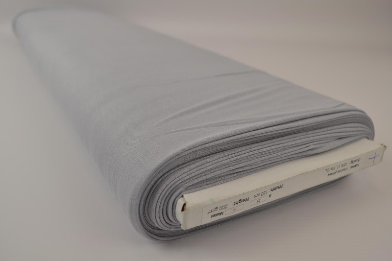 Jersey Viscose gris argenté, rouleau