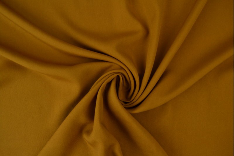 Viscose Uni viscose jaune ocre foncé