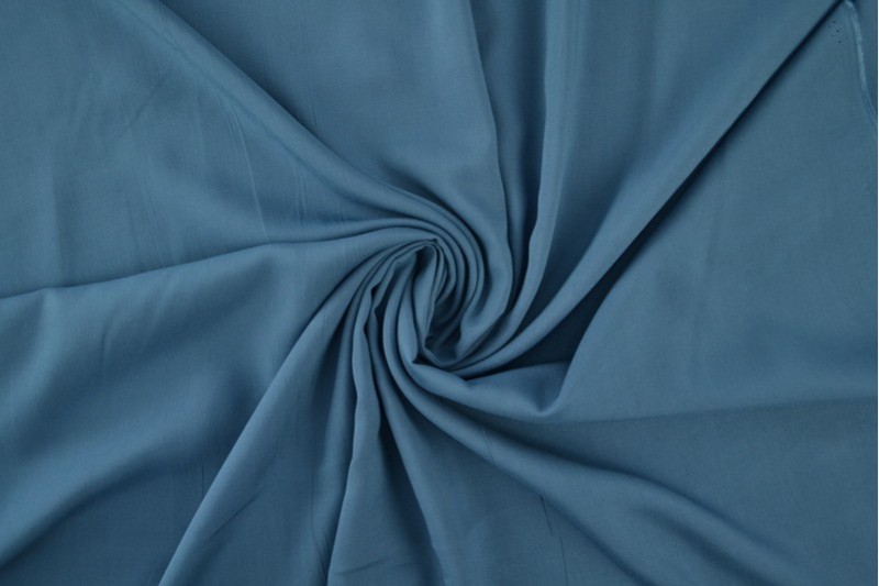 Viscose Uni viscose bleu acier