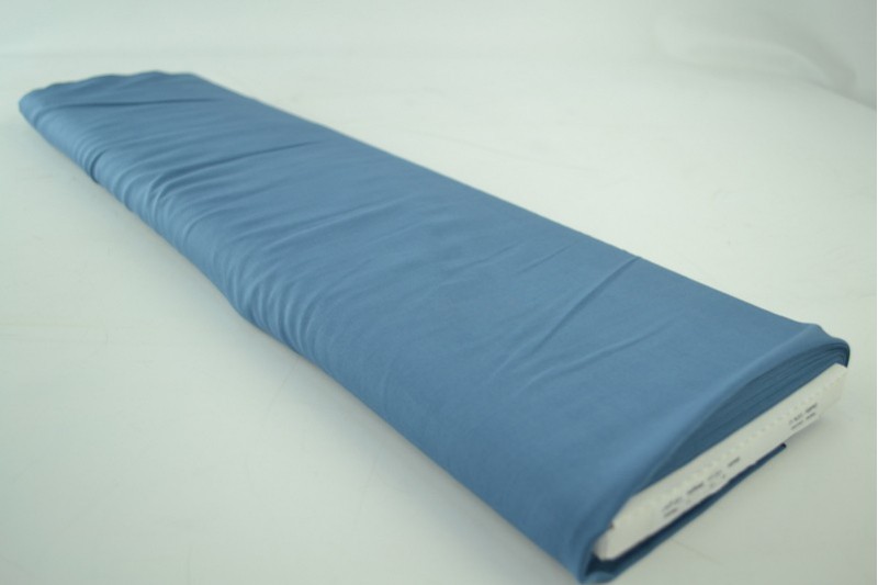 Viscose Uni viscose bleu acier, rouleau