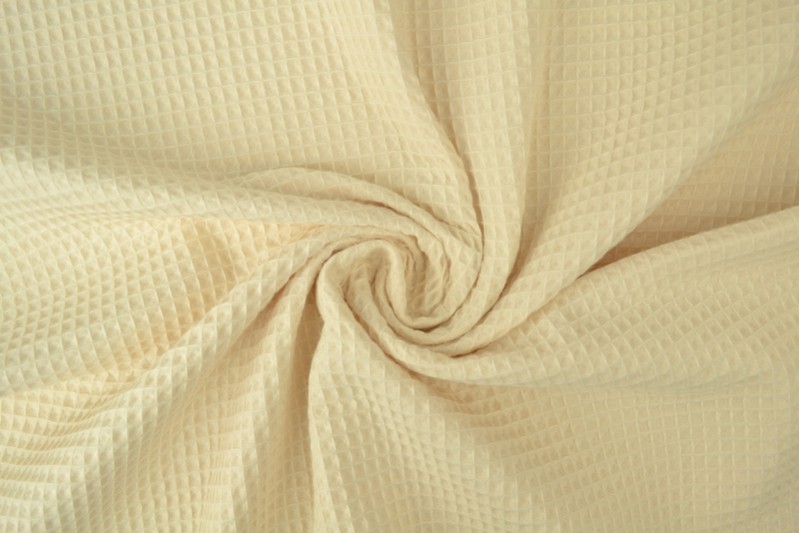 Gaufrette tissu champagne