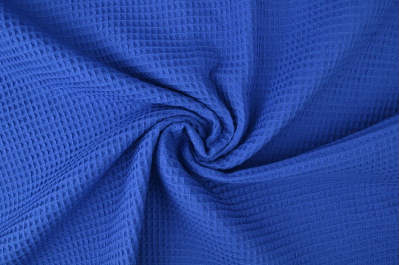Gaufrette tissu bleu foncé