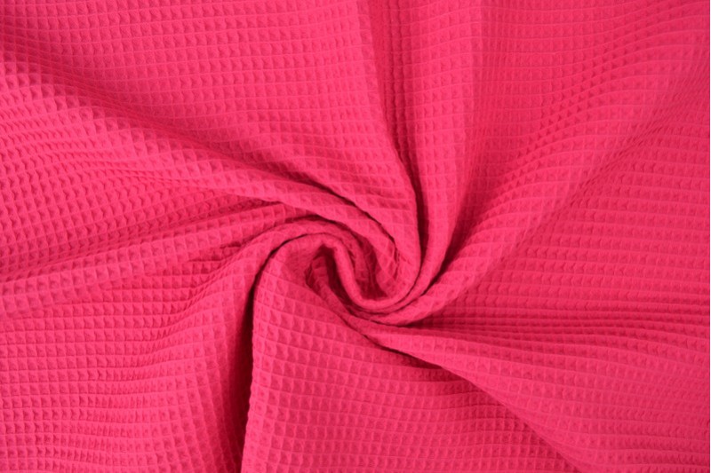 Gaufrette tissu fuchsia