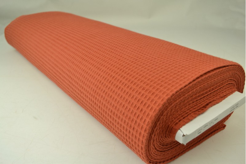 Gaufrette tissu cuivre, rouleau