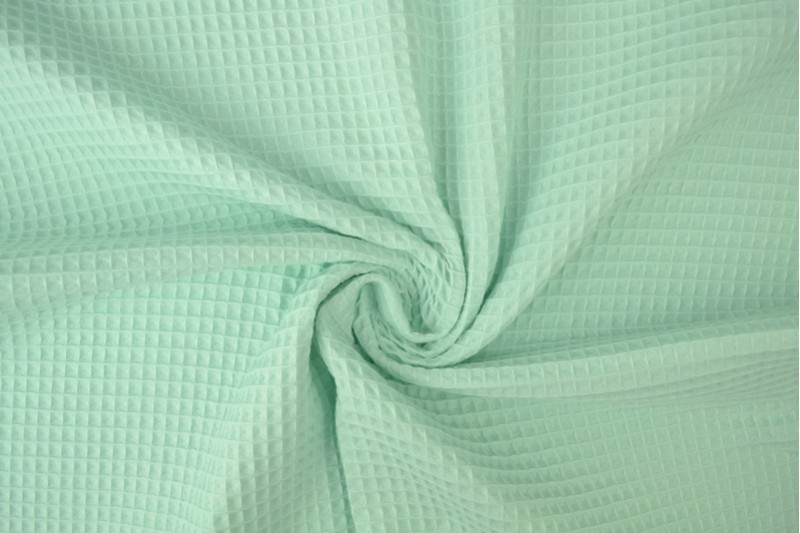 Gaufrette tissu menthe clair